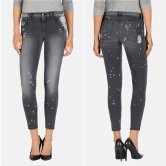 J Brand Denim - J BRAND Outsider Skinny Crop Gray Distressed Jeans size 27
